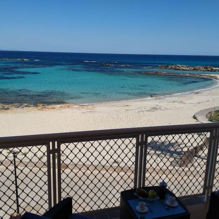 Terraza a pie de playa